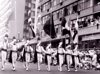 Del on parade in Toronto (1964)
Photo by Elaine Carell
Keywords: 1964