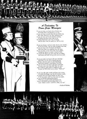 1965: Dedication to Corps Managers (and the rest of us!)
"If", a poem by Rudyard Kipling, from Drum Corps Digest, May 1965
Keywords: 1965
