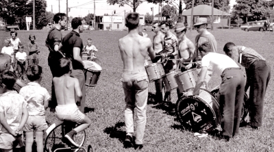 Toronto Optimists drums practicing (Kitchener, 1960)
Photo by Don Daber
Keywords: 1960