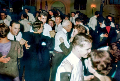Optimists corps members at a party (1960)
Photo by Don Daber
Keywords: 1960