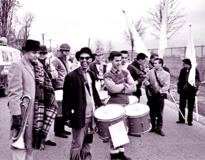 members of the Optimists waiting to start a Santa Claus parade without uniforms (1961)
Photo by Don Daber
Keywords: 1961