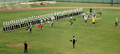 Toronto Optimists coming Off The Line (Nationals prelims, Seagram Stadium, Waterloo, 1963)
Photo by Don Daber
Keywords: 1963