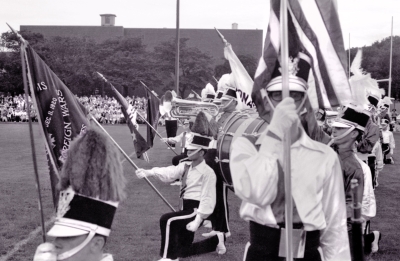 Chicago Cavaliers on the finish line (Menominee, MI, 1964)
Photo by Don Daber
Keywords: 1964