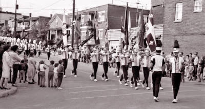 Toronto Optimists in summer parade tops (Shawinigan, 1964)
Photo by Don Daber
Keywords: 1964
