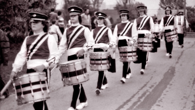 Some of LaSalles Cadets' drumline (Ajax, 1973)
Photo by Eric McConachie
Keywords: 1973