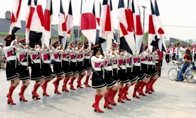 LaSalle Cadets Colour Guard (Ajax parade, 1973)
Photo by Eric McConachie
Keywords: 1973