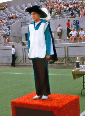 Drum Major of Oakland Crusaders feeder corps (Lamport Stadium, 1978)
Photo by Eric McConachie
Keywords: 1978