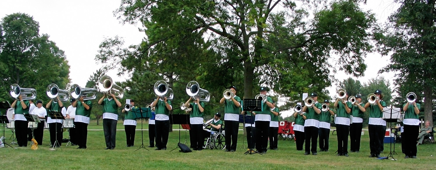 Optimists Alumni at a reunion picnic, September 2003