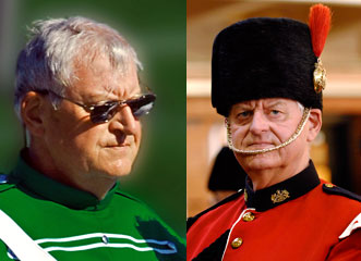 Photo of: Bogo Avsec in Optimists Alumni uniform plus a photo in Toronto Signals uniform